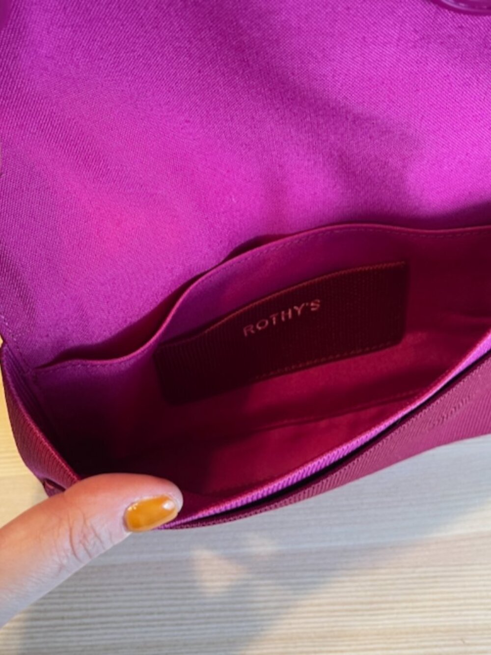 Rothy's Crossbody Bag - The Belt Bag in Beet Pink - Picture 7 of 9